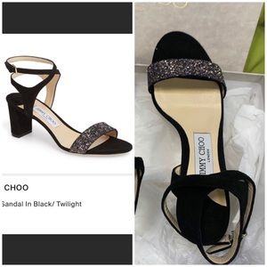 Jimmy Joo “ Marine sandal in black” size 6,5